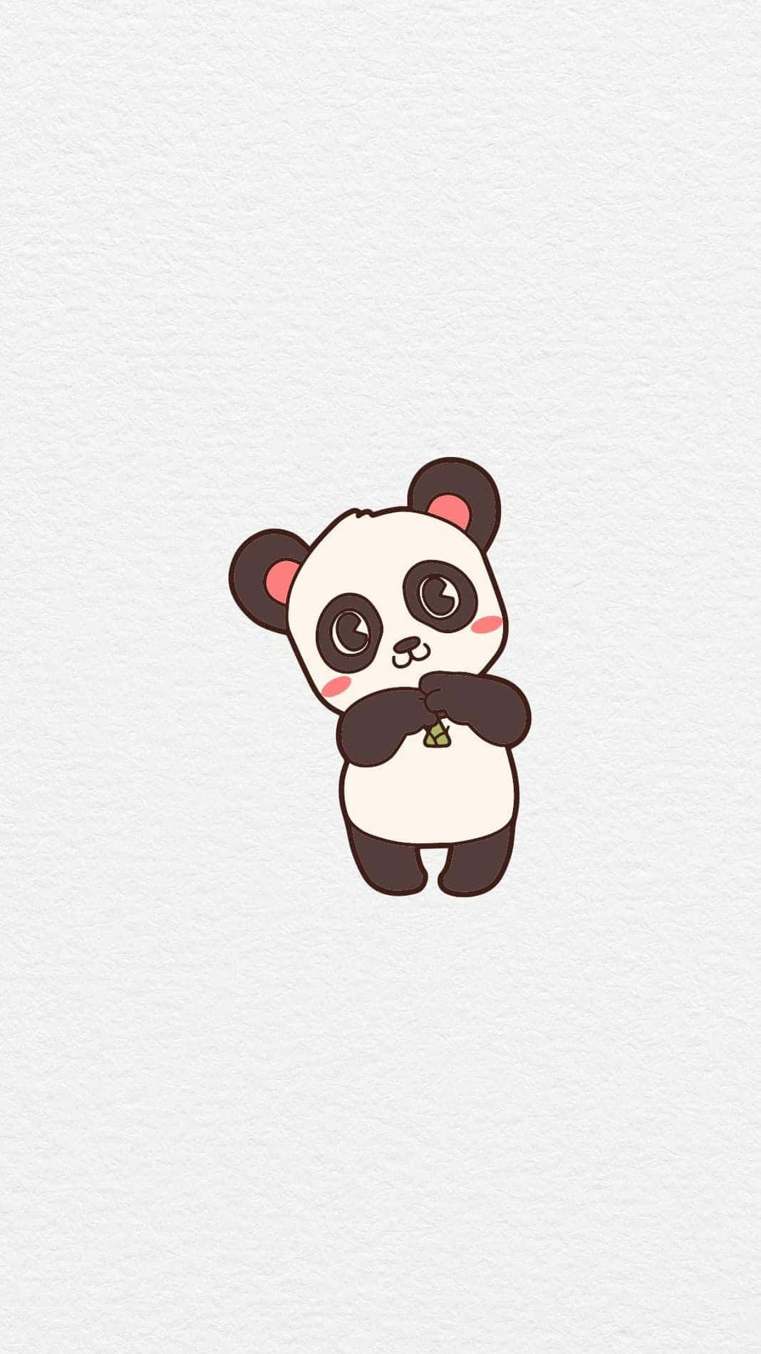 Cute Animal iPhone, cartoon panda, rosy cheeks, HD Phone Wallpaper