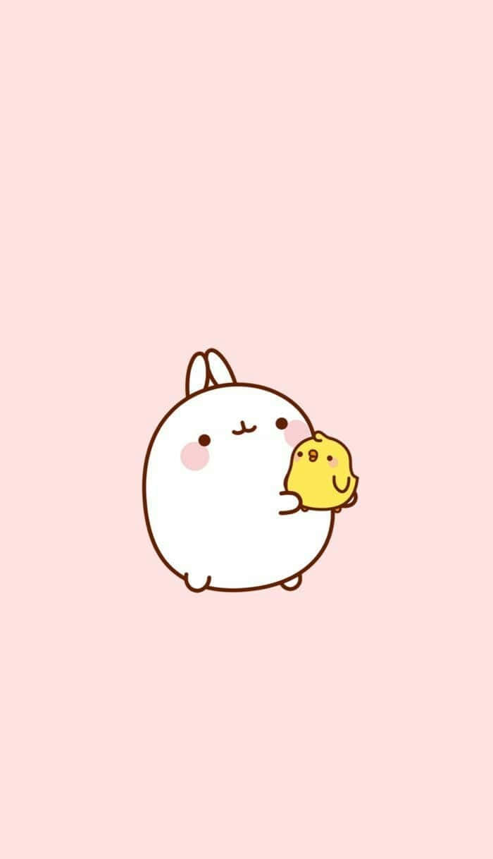 cute animals cartoon wallpaper, Adorable Cartoon Animals, white bunny, SD Phone Wallpaper
