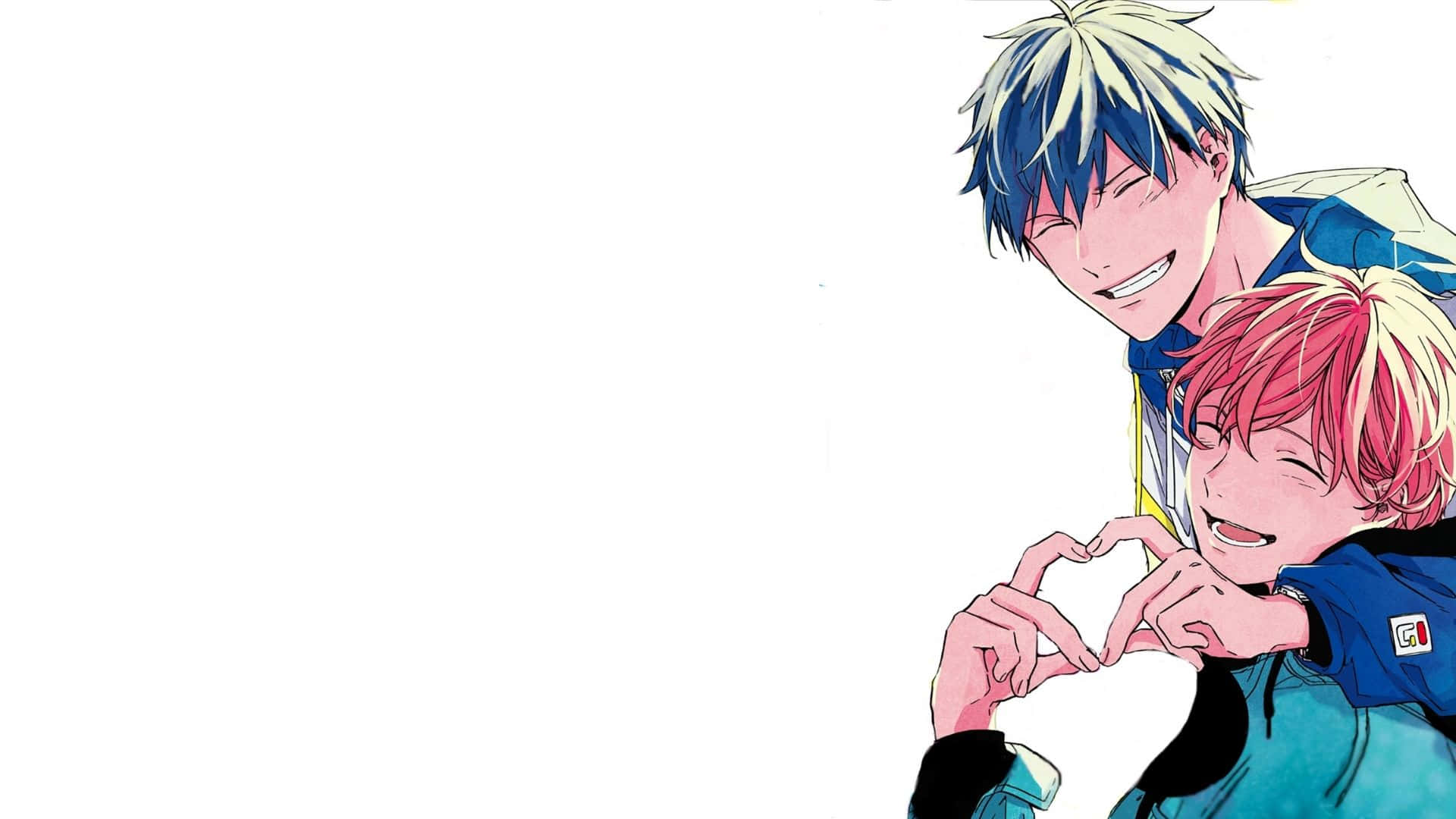 Given Anime, blue hair, pink hair, Full HD Desktop Wallpaper