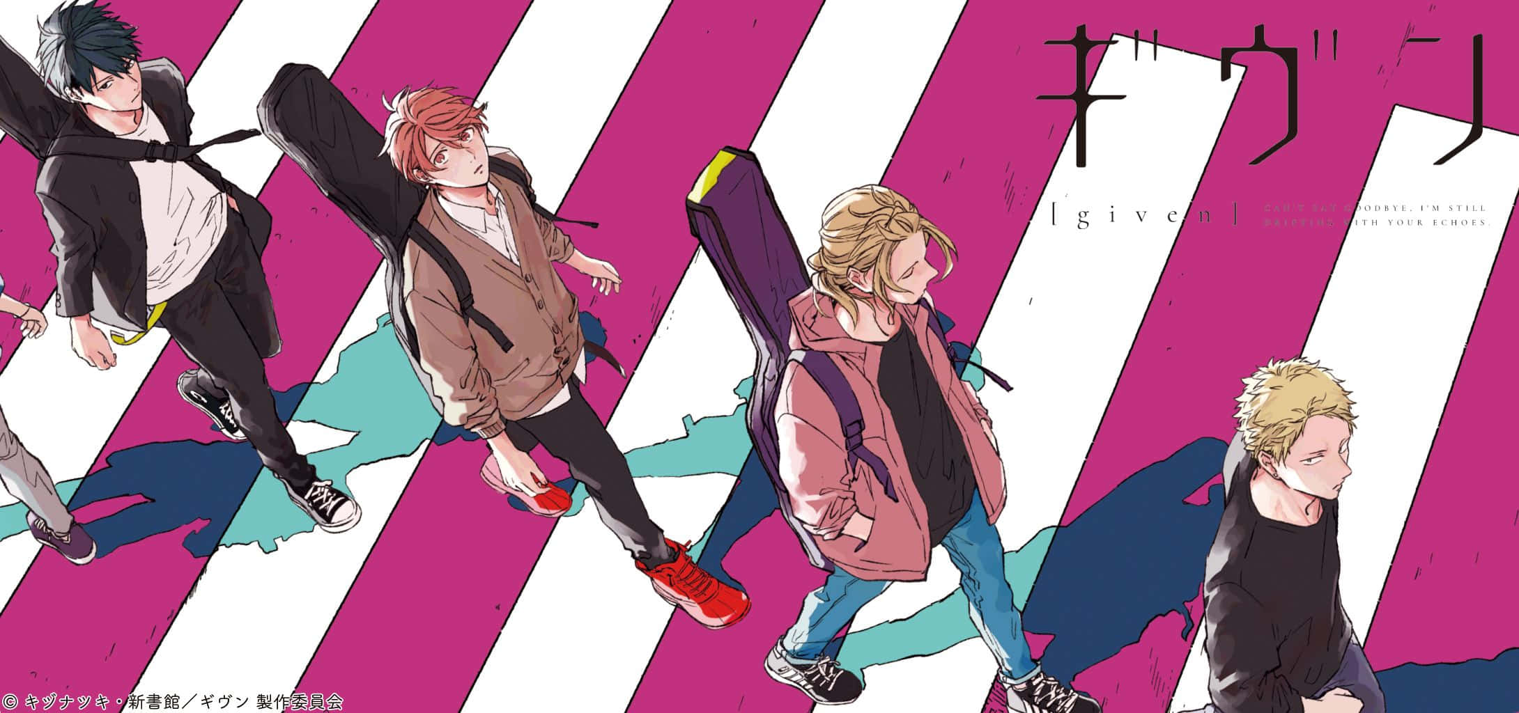 Given Anime, promotional poster, four anime boys, Full HD Desktop Wallpaper