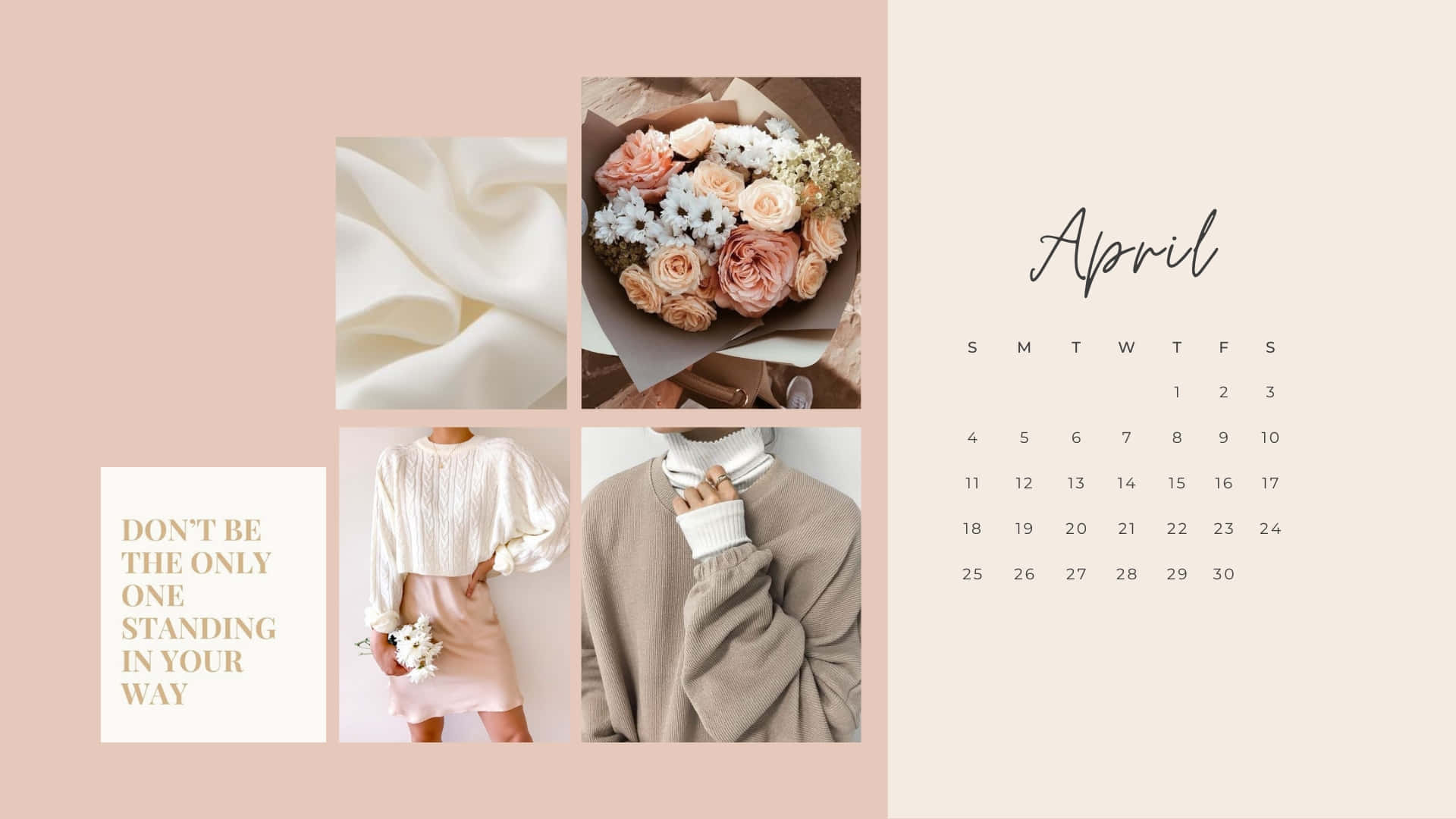 April, pastel tones, floral bouquet, Full HD Desktop Wallpaper