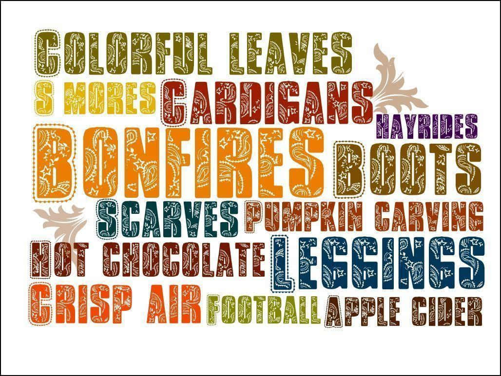 Autumn desktop, bonfires, scarves, SD Desktop Wallpaper