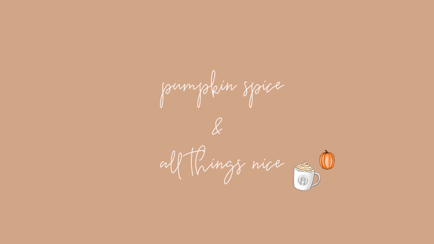 pumpkin spice, coffee mug, small pumpkin illustration, HD Desktop Wallpaper
