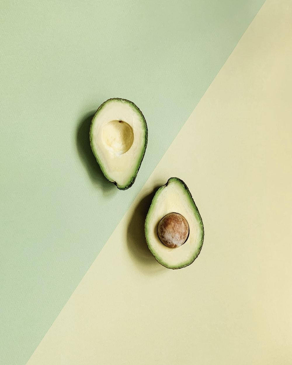 Cute Avocado, two halves, avocado halves, SD Phone Wallpaper