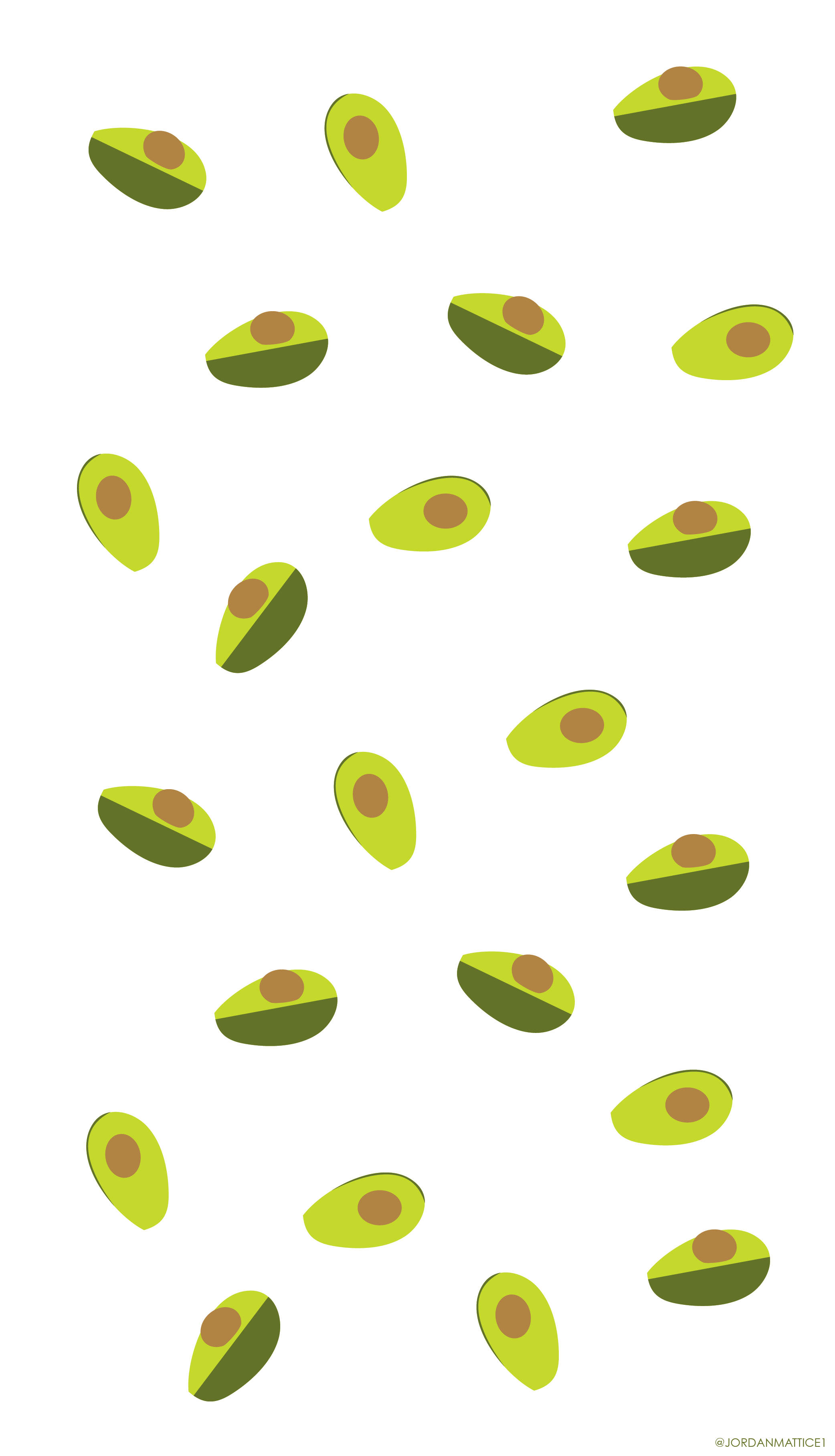 Cute Avocado, sliced avocados, green, 2K Phone Wallpaper