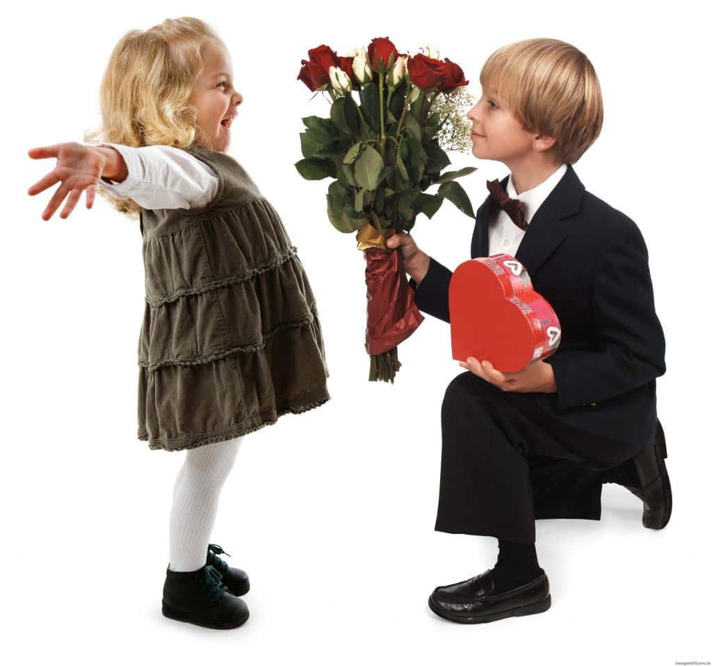 Cute Baby Couple, Valentines Gift, suit, SD Desktop Wallpaper