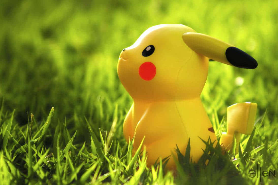 Cute Baby Pikachu, Pikachu, yellow, SD Desktop Wallpaper