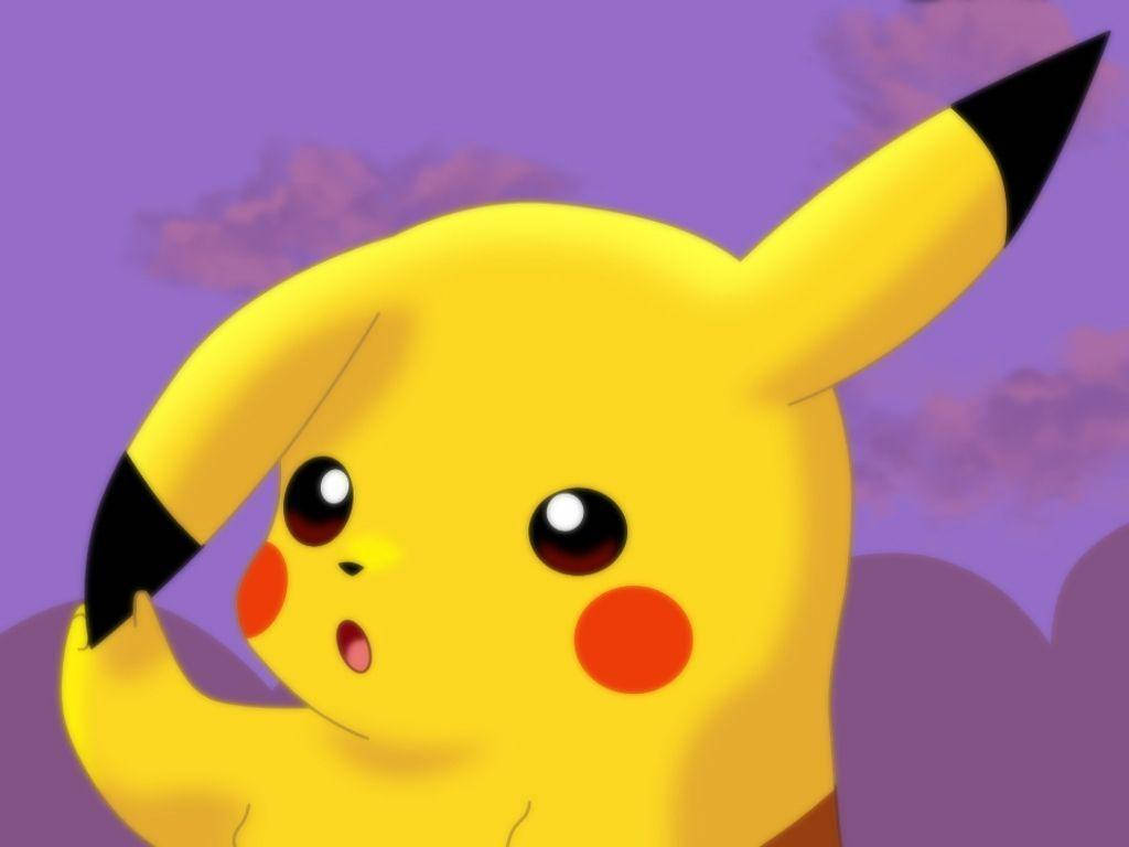 Pikachu, yellow, red cheeks, SD Desktop Wallpaper