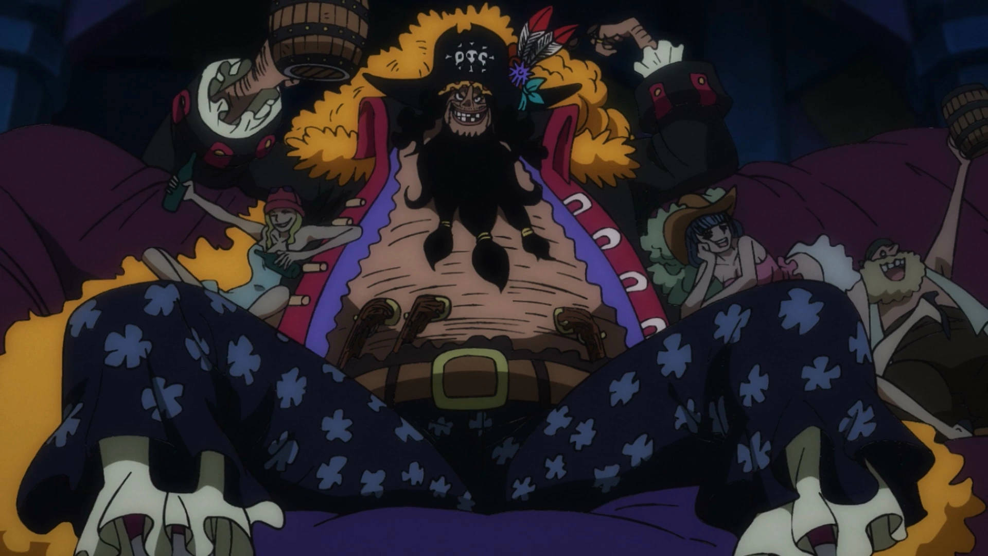 Cute Baddie, black beard, skull hat, Full HD Desktop Wallpaper