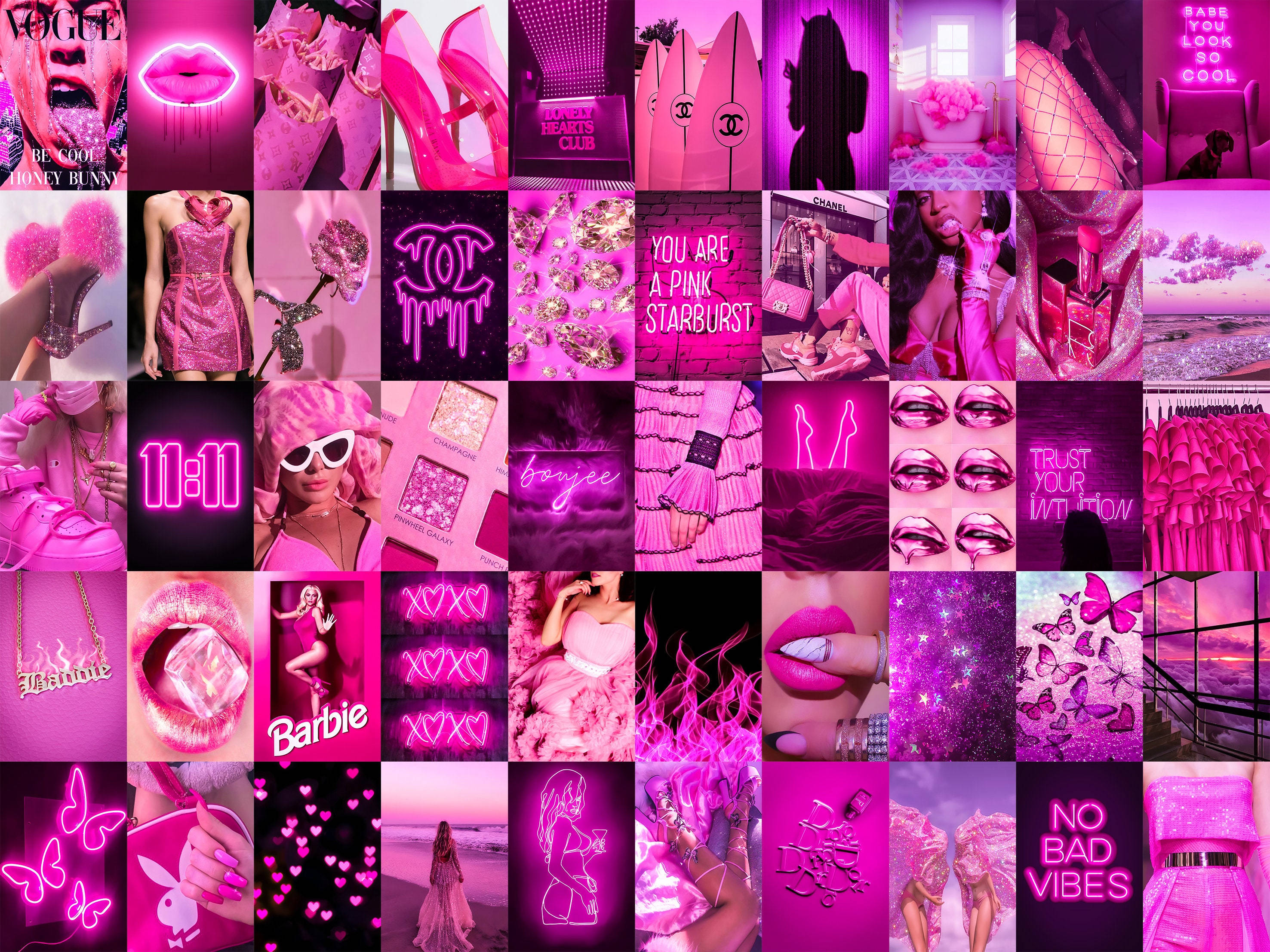 neon pink, glittery, fashion accessories, 2K Desktop Wallpaper
