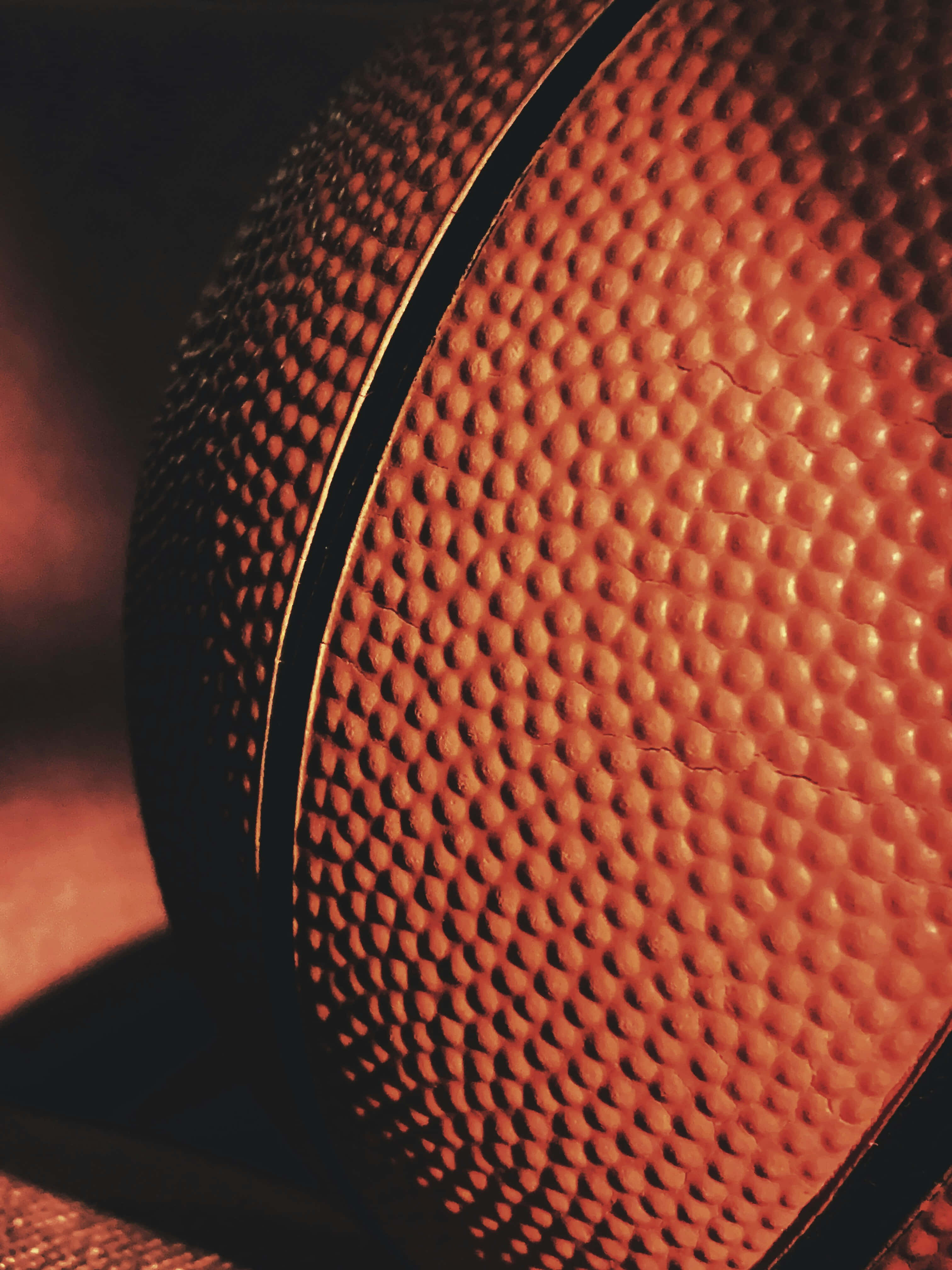 orange basketball, textured surface, pebbled grip, 4K Phone Wallpaper
