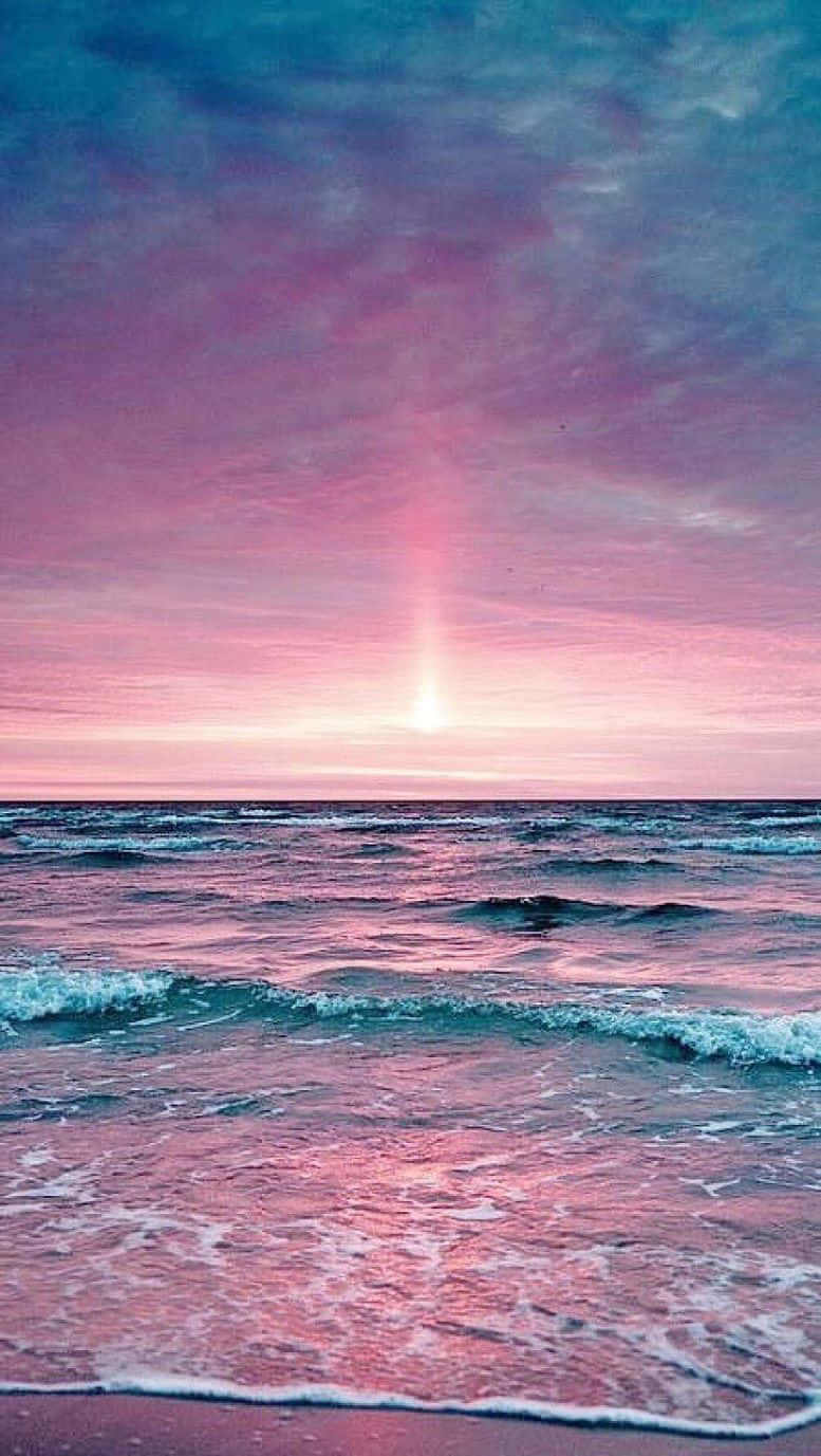 Cute Beach iPhone, ocean, sunset, HD Phone Wallpaper