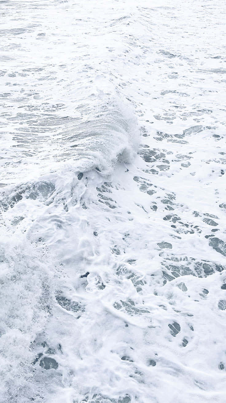 Cute Beach iPhone, ocean waves, textured white foam, HD Phone Wallpaper