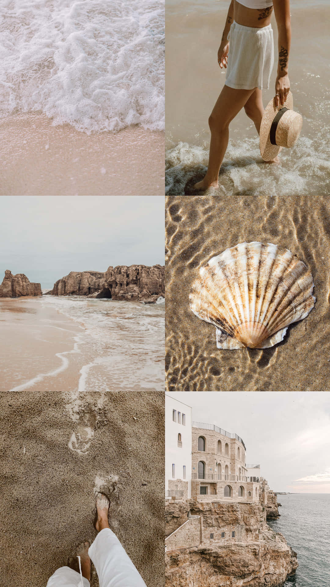 beach scenes, waves crashing, sand, Full HD Phone Wallpaper