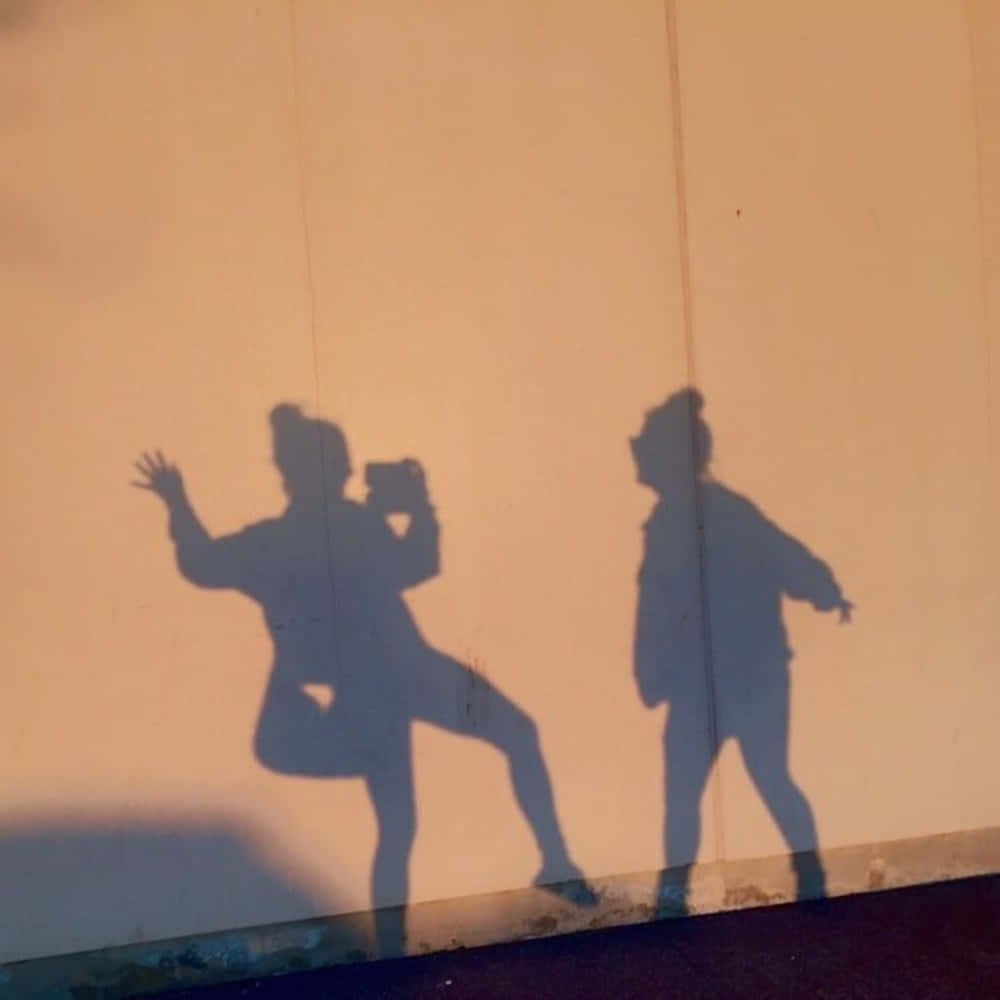 best friend aesthetic, golden hour, warm-toned wall, SD Desktop Wallpaper
