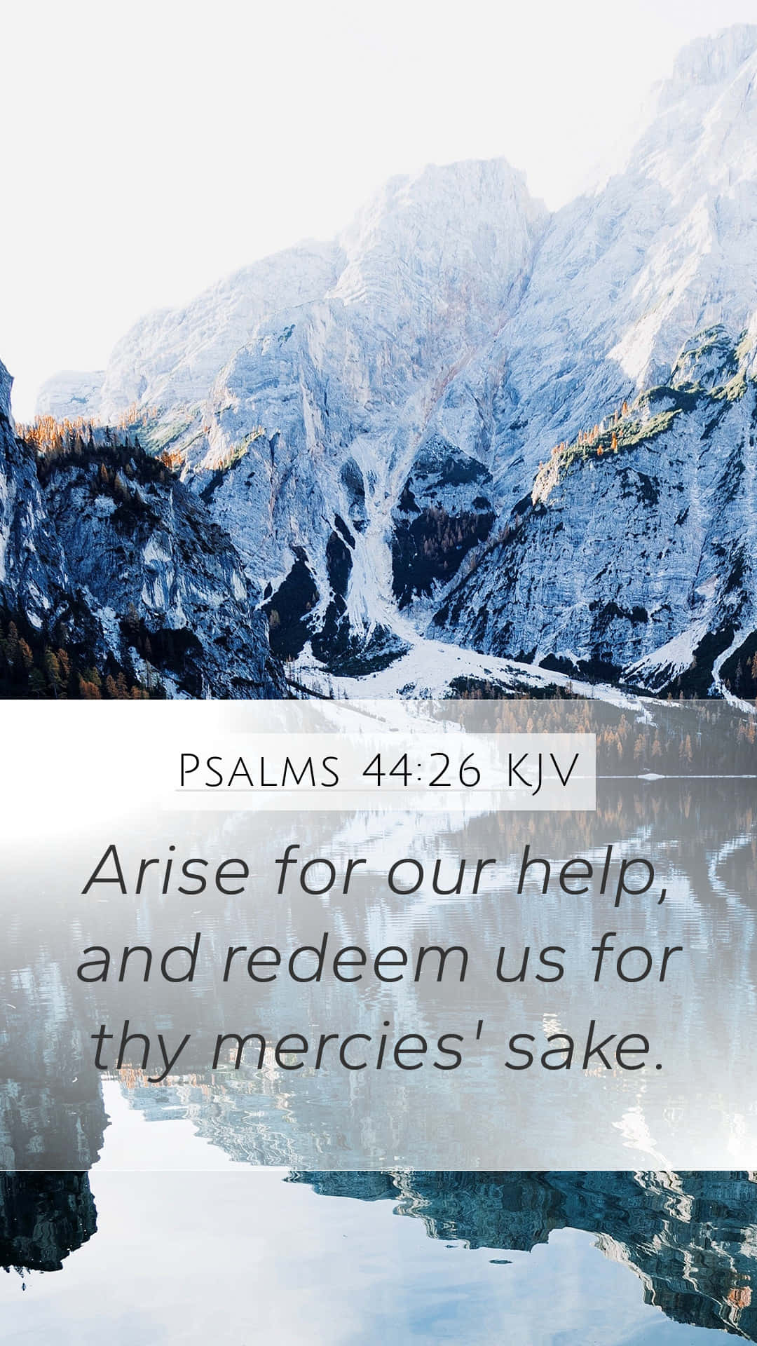 Girly Bible Verse, Snowcapped mountains, Calm lake, Full HD Phone Wallpaper