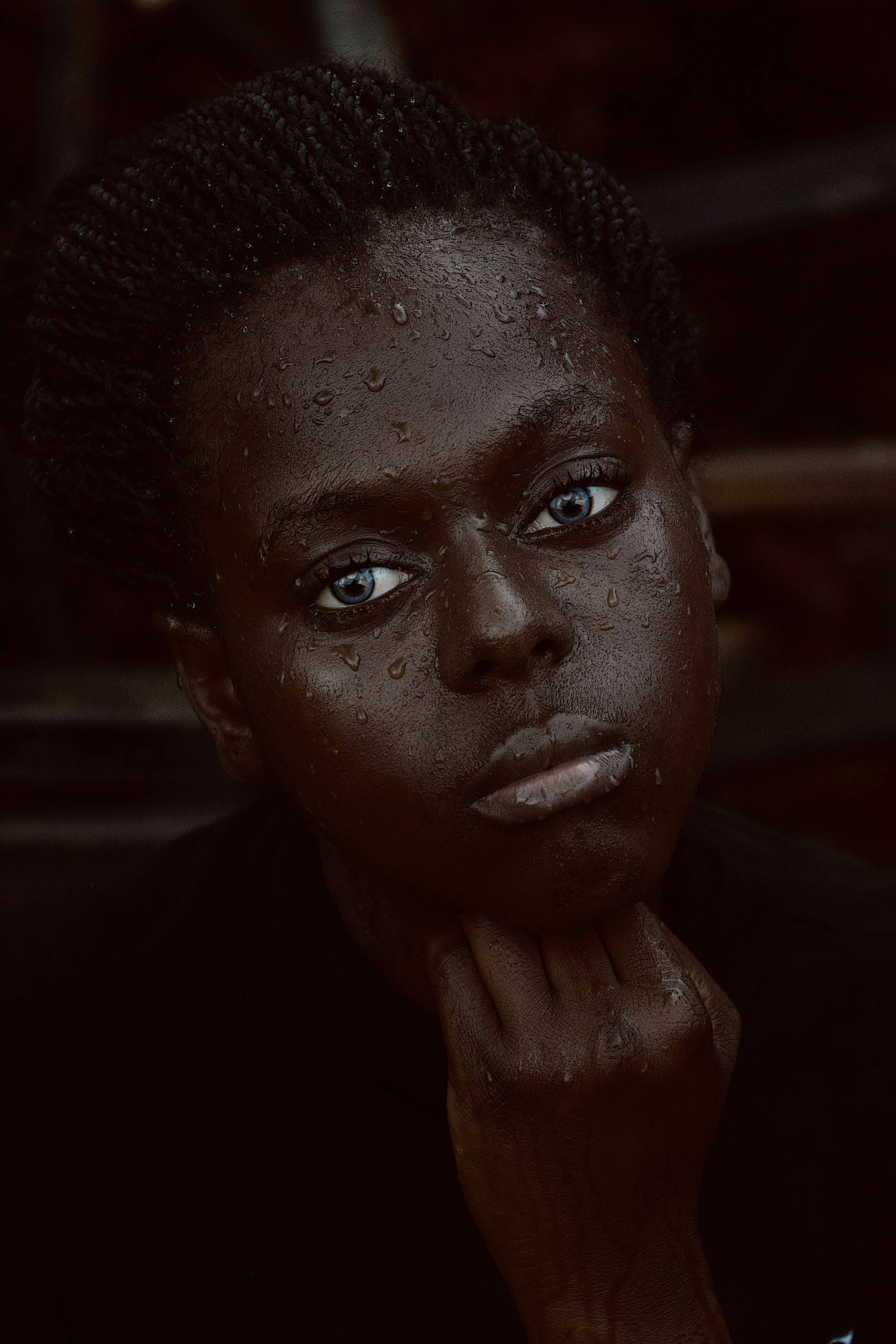 black girl, dark skin, braided hair, 5K Phone Wallpaper