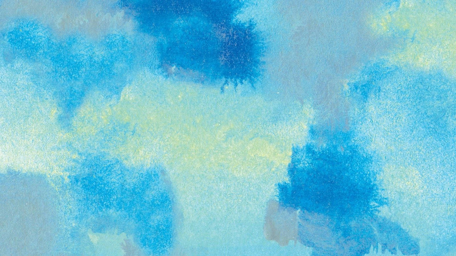 Cute Blue Aesthetic, splattered paint, soft watercolor washes, HD Desktop Wallpaper