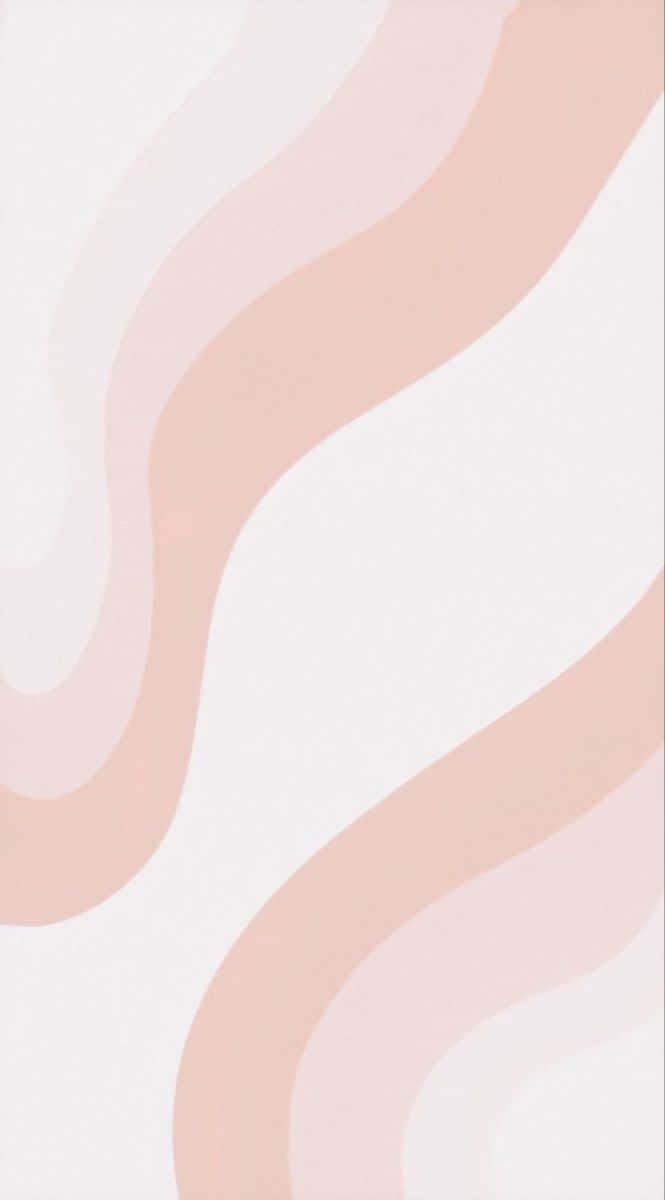 pastel pink, white, wavy stripes, SD Phone Wallpaper