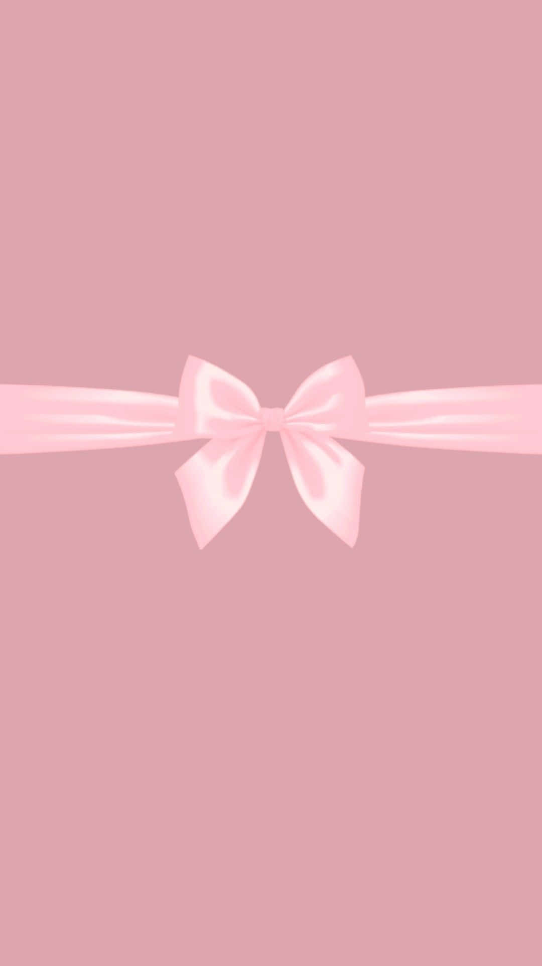 elegant pink satin bow, soft pink satin, pastel pink background, Full HD Phone Wallpaper