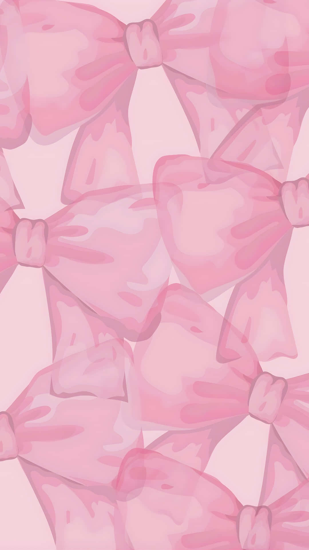 pink cute bow pattern, soft pink bows, subtle shading, Full HD Phone Wallpaper