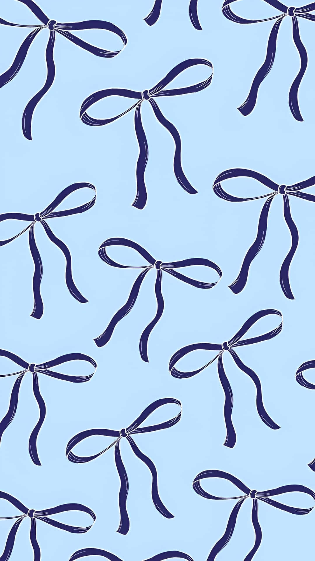 navy blue, dark blue ribbon bows, soft sky blue background, Full HD Phone Wallpaper