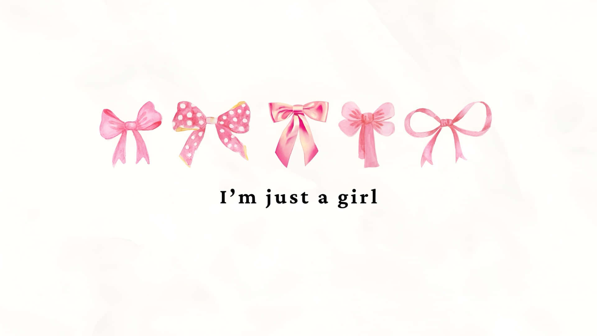 cute pink bows collection, watercolor pink bows, varied styles, Full HD Desktop Wallpaper