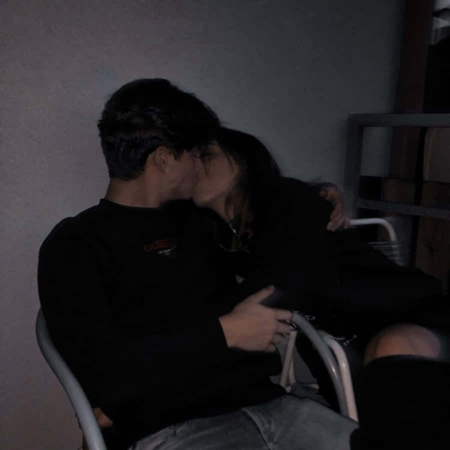 Cute Boyfriend, dimly lit room, muted gray walls, SD Desktop Wallpaper