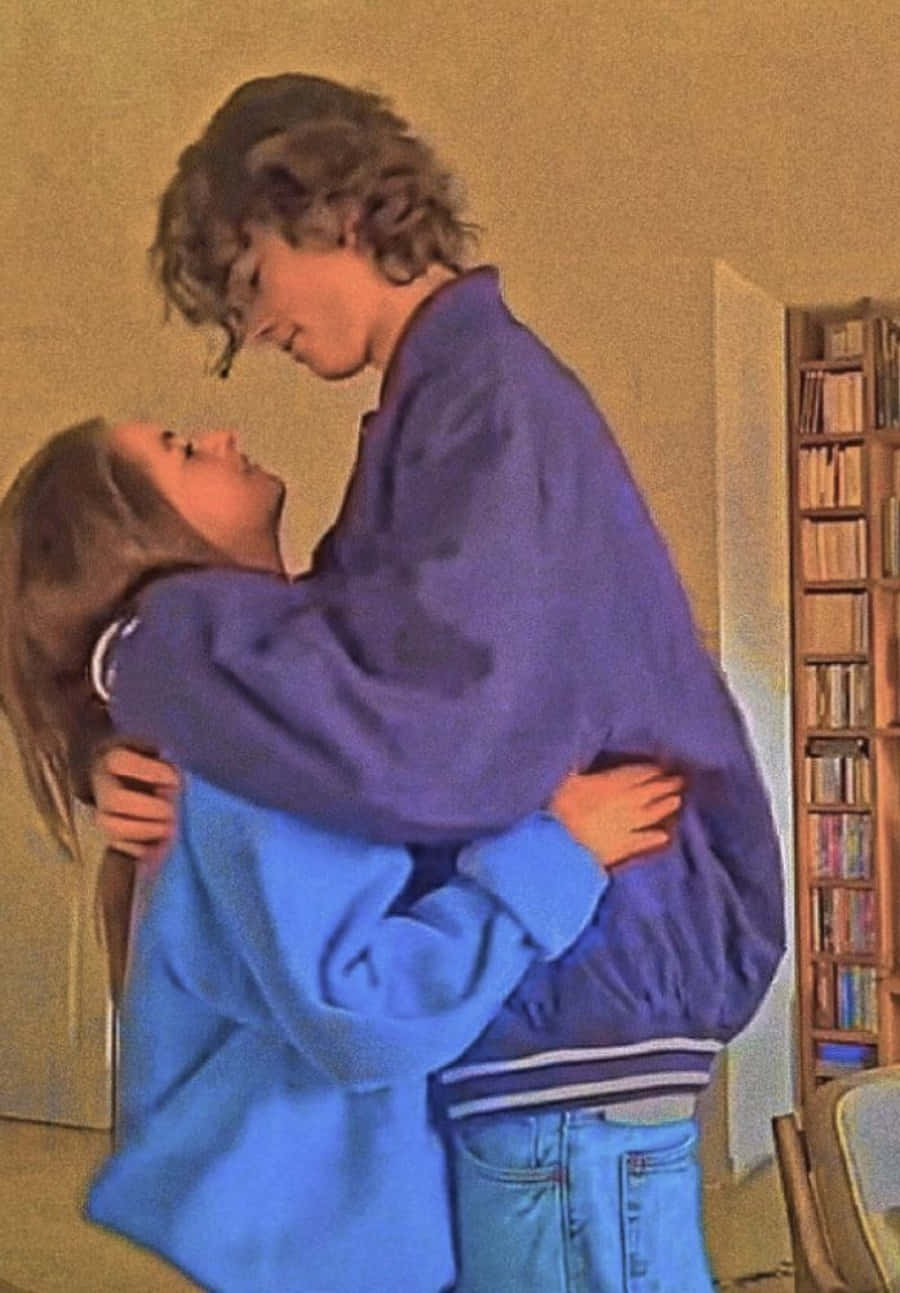 Cute Boyfriend, young couple, warmly lit room, HD Phone Wallpaper