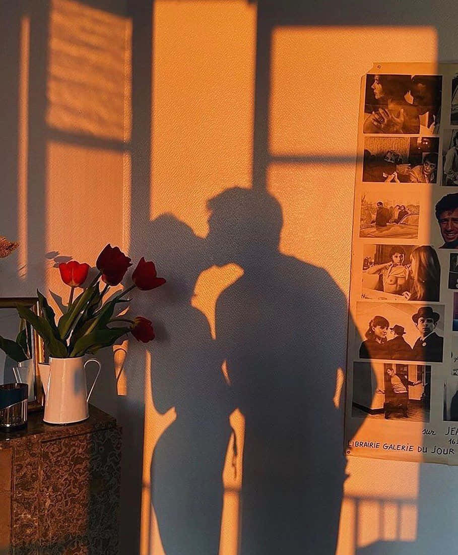 Cute Boyfriend, golden sunlight, couple embracing, SD Phone Wallpaper