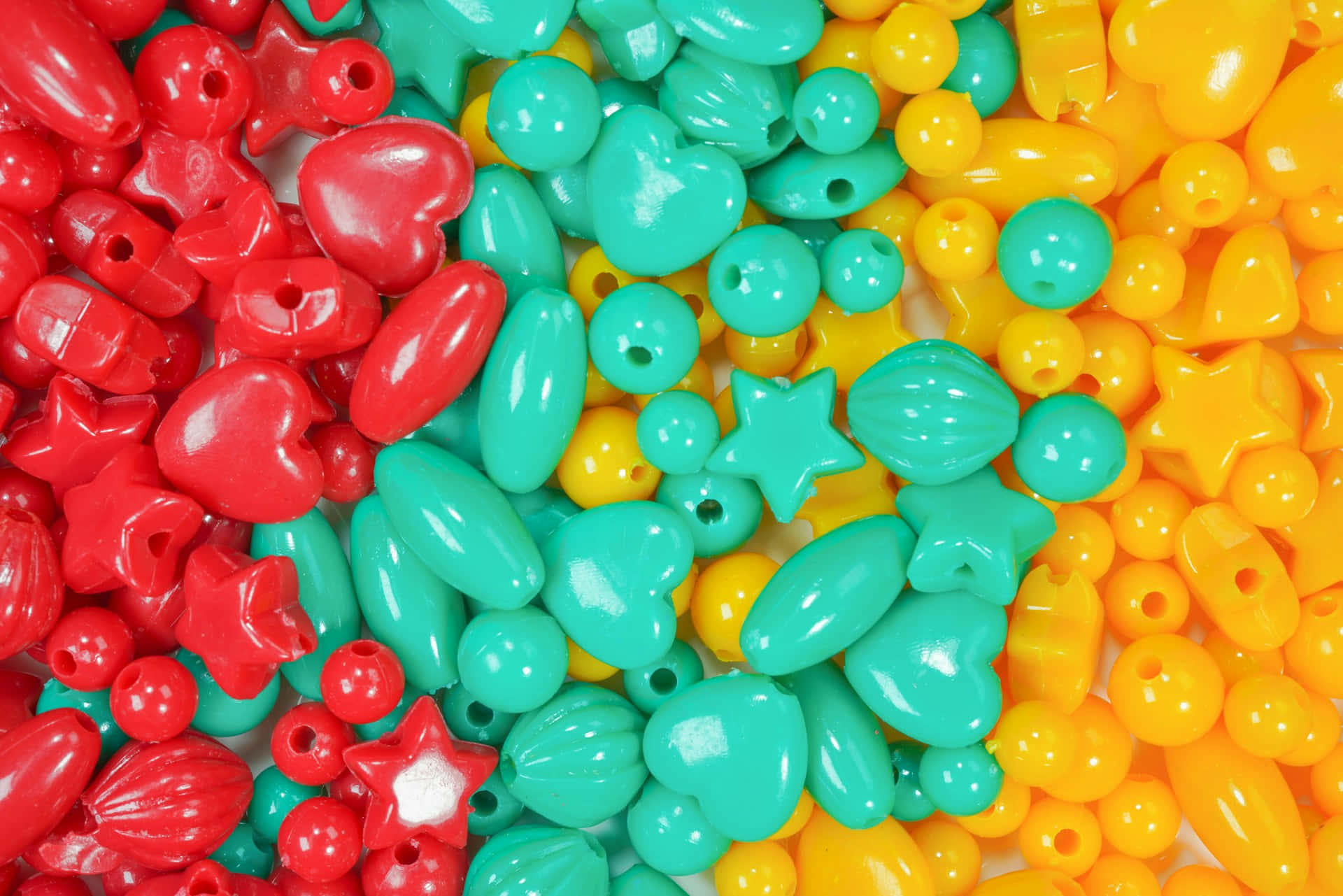 vibrant red, teal, yellow, Full HD Desktop Wallpaper