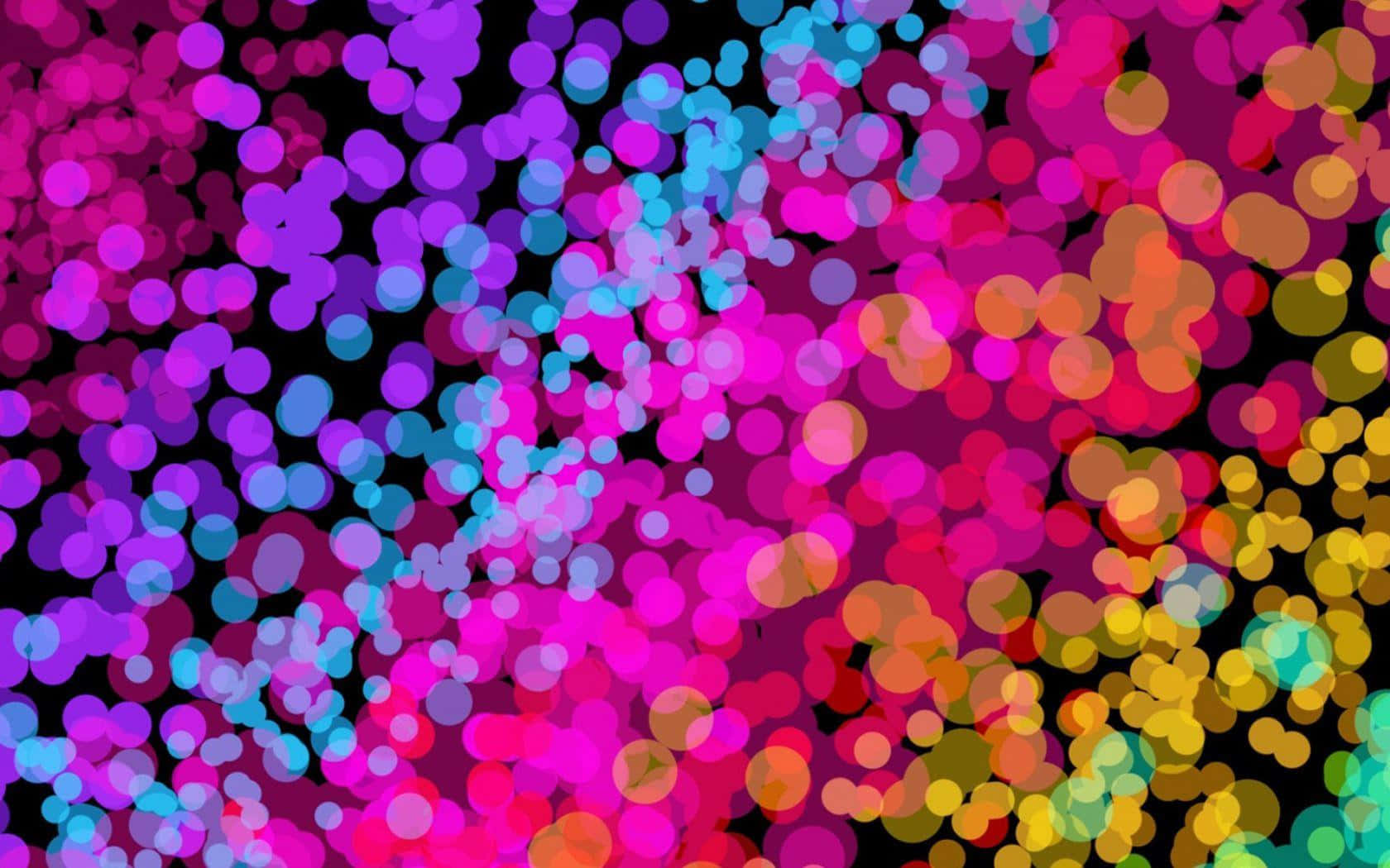 vibrant bokeh lights, pink, purple, HD Desktop Wallpaper