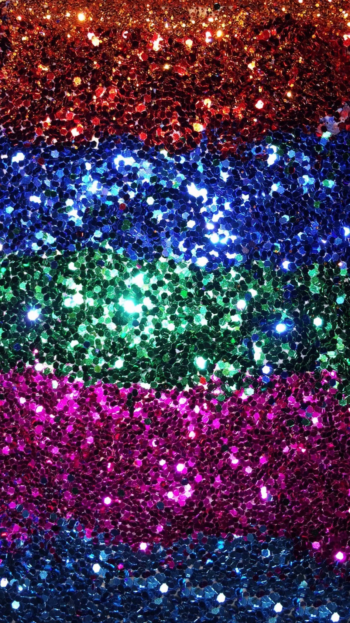 rainbow gradient, sparkling glitter sequins, red, Full HD Phone Wallpaper