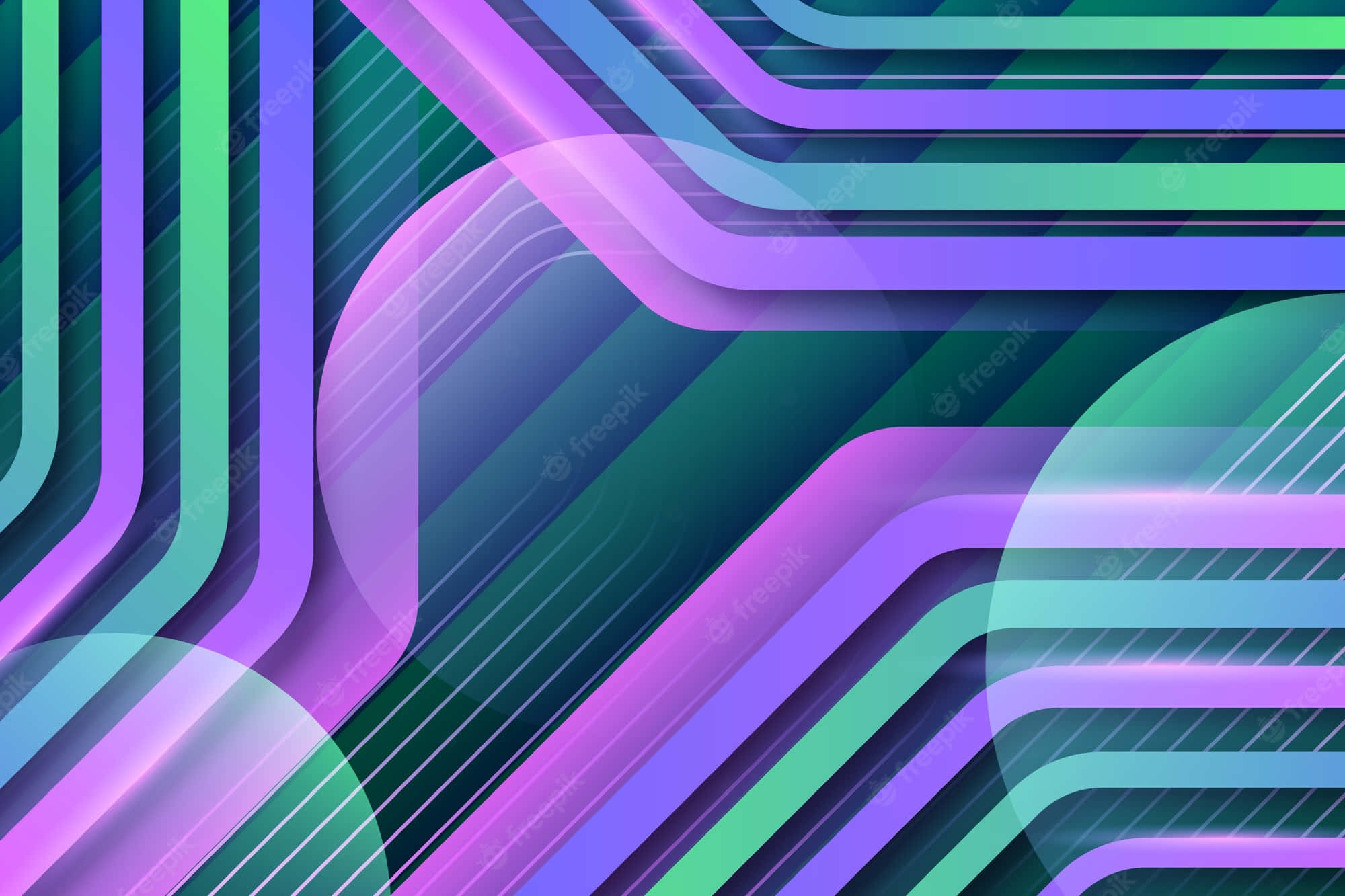 neon green, purple, teal, Full HD Desktop Wallpaper