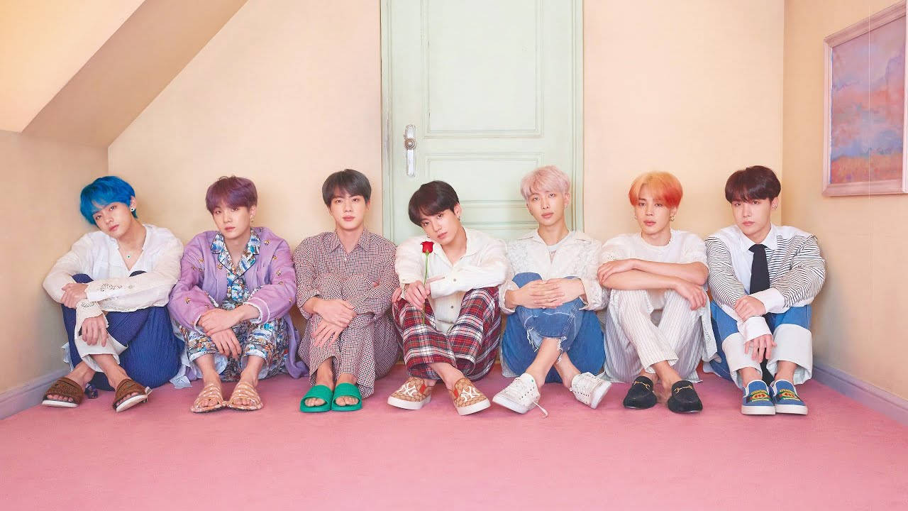 BTS, attic, pink floor, HD Desktop Wallpaper