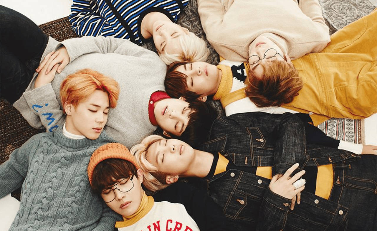 BTS, sleeping, cozy sweaters, HD Desktop Wallpaper