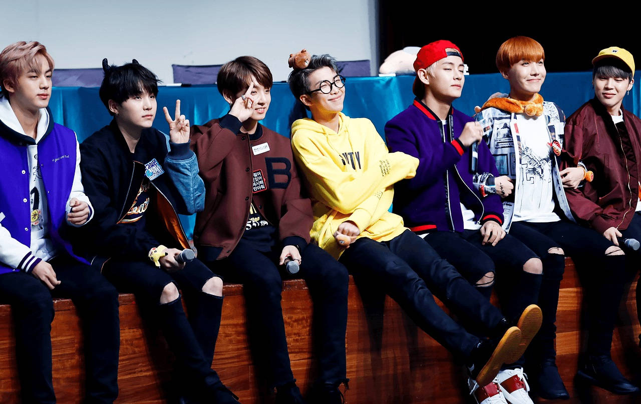 BTS, fanmeet, colorful streetwear, HD Desktop Wallpaper