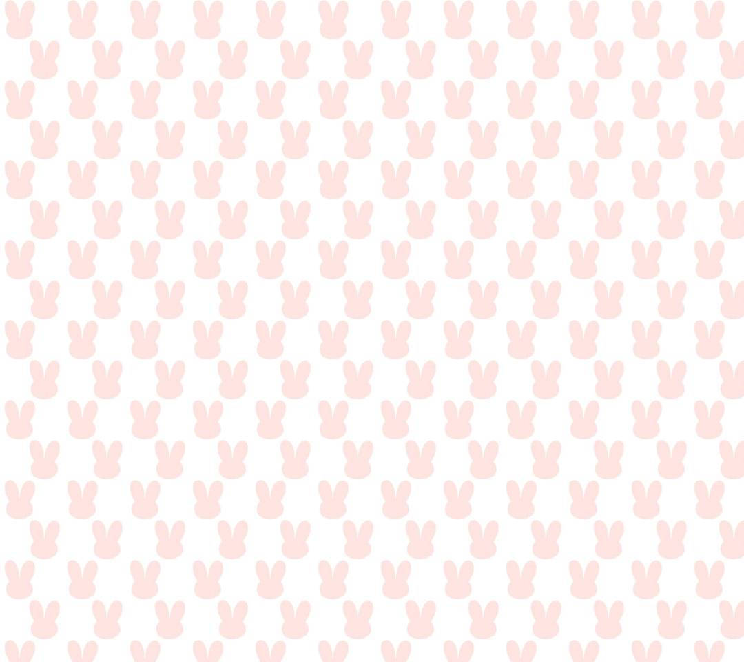 pink cute bunny pattern, soft pink bunny silhouettes, clean white background, SD Desktop Wallpaper