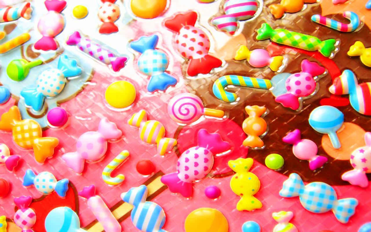 Cute Candies, resin colors, colorful candies, HD Desktop Wallpaper