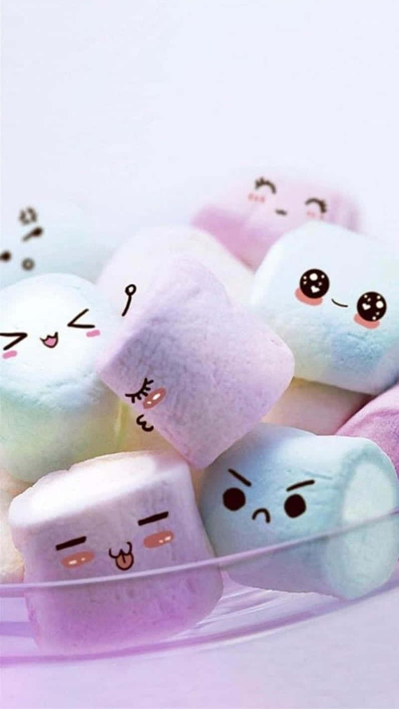 Cute Candies, pastel colors, marshmallows, HD Phone Wallpaper