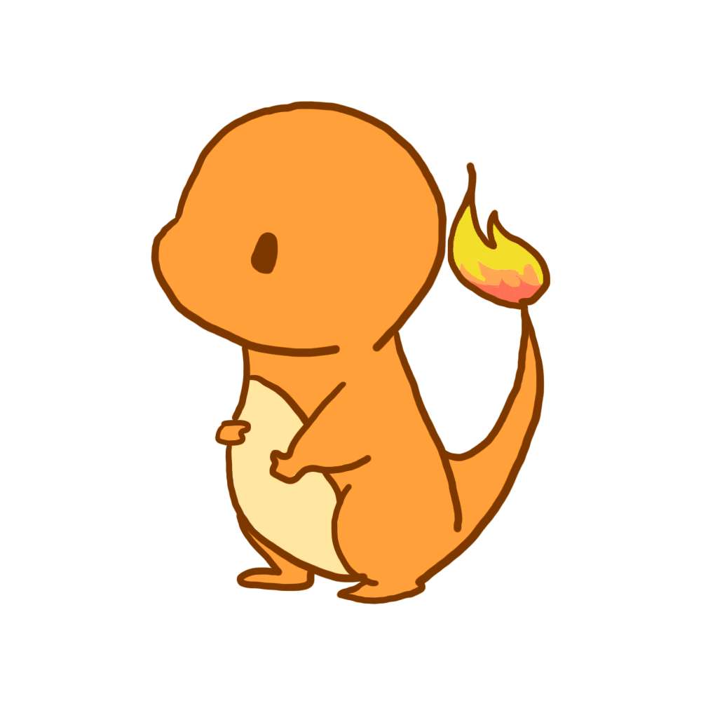 Cute Charmander, Charmander, flame tail, SD Desktop Wallpaper
