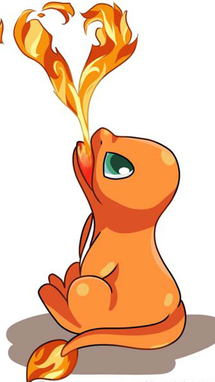 Cute Charmander, Charmander, orange, HD Phone Wallpaper