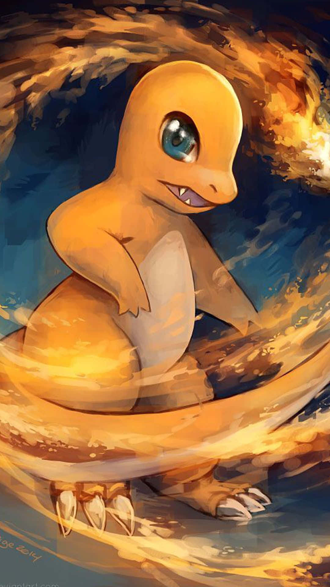 Cute Charmander, Charmander, orange, Full HD Phone Wallpaper