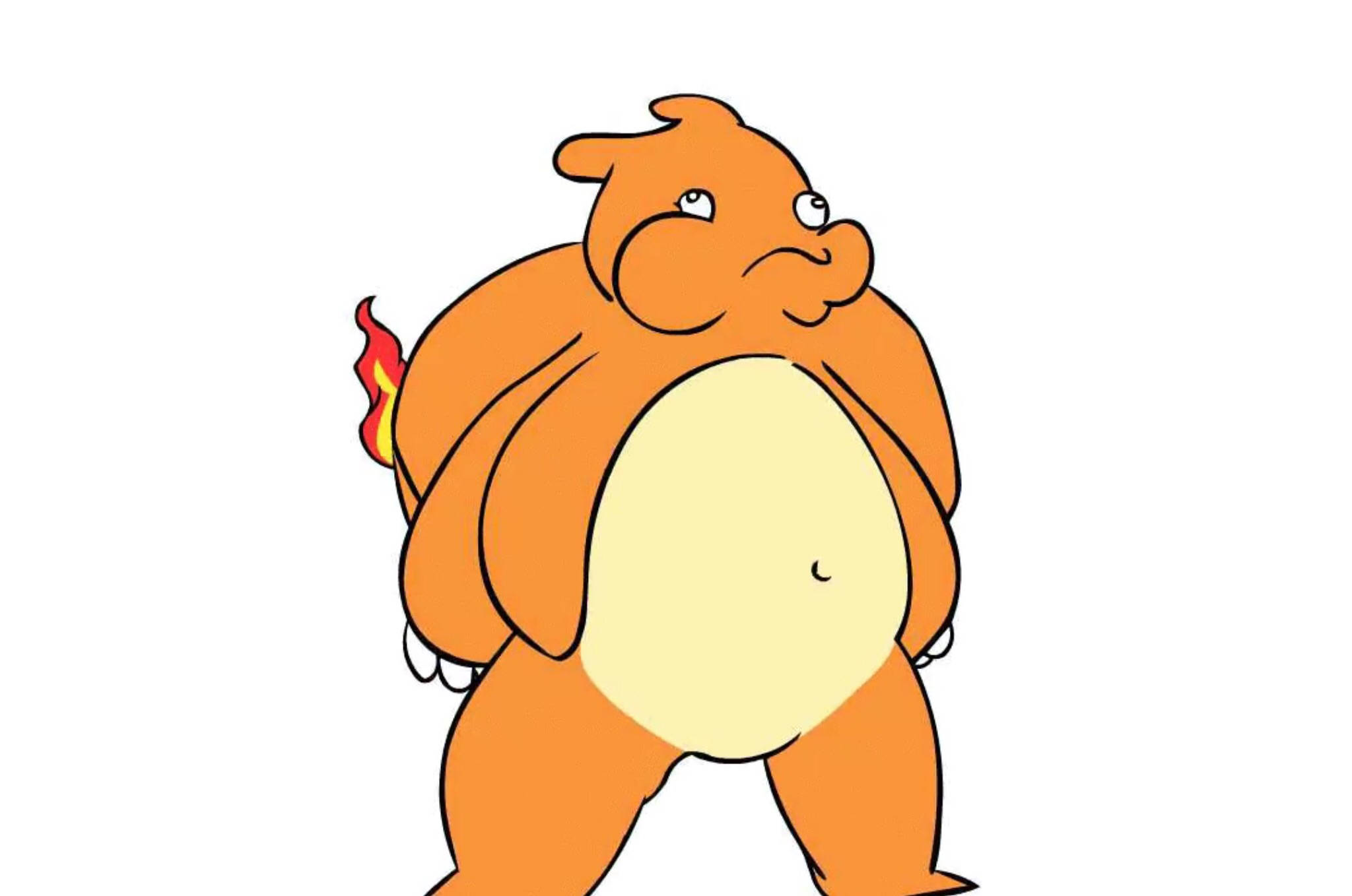 Charmander, flame tail, cartoon, Full HD Desktop Wallpaper