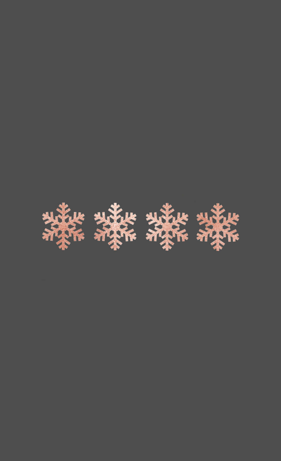 rose gold, snowflakes, dark gray background, HD Phone Wallpaper