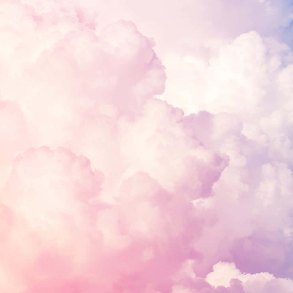 Cute Cloud, pink, purple, SD Desktop Wallpaper