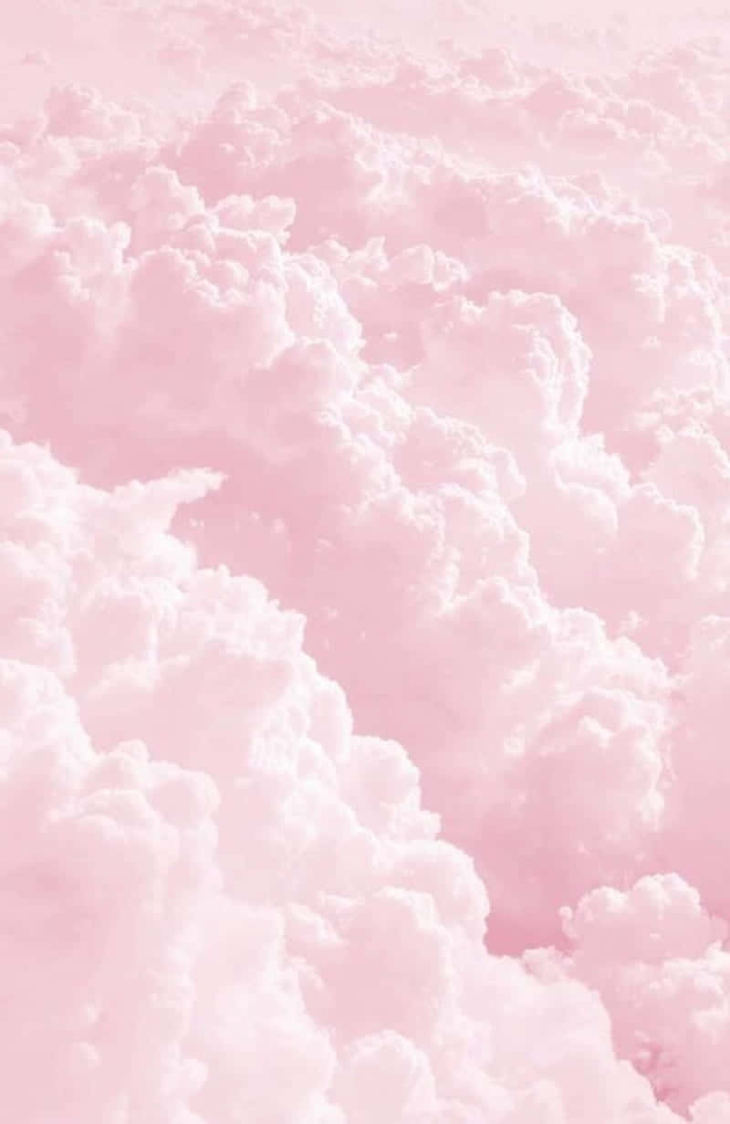 light pink, cute clouds, soft pink, SD Phone Wallpaper