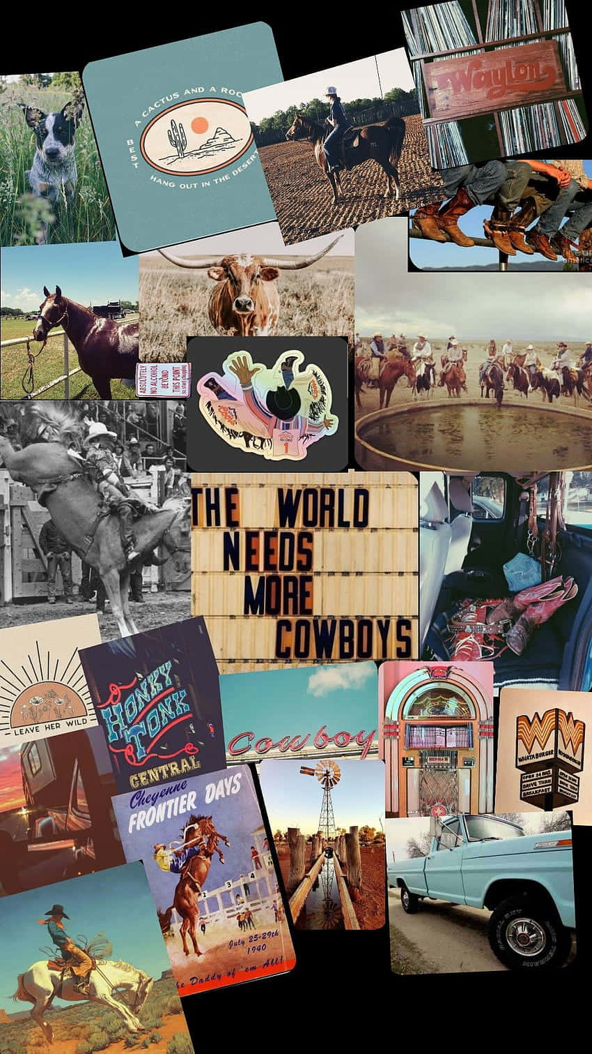 cowboy culture, horses riders, vintage posters, HD Phone Wallpaper