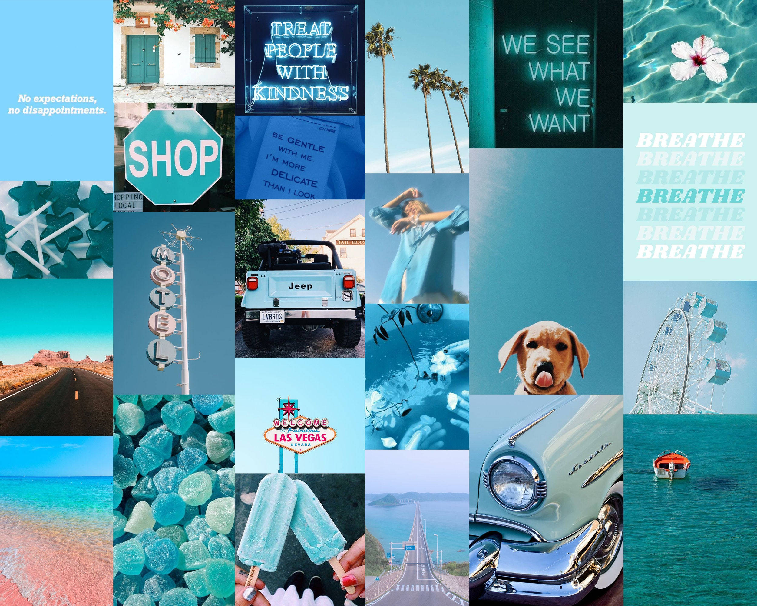 teal-toned, travel quotes, neon signs, Full HD Desktop Wallpaper