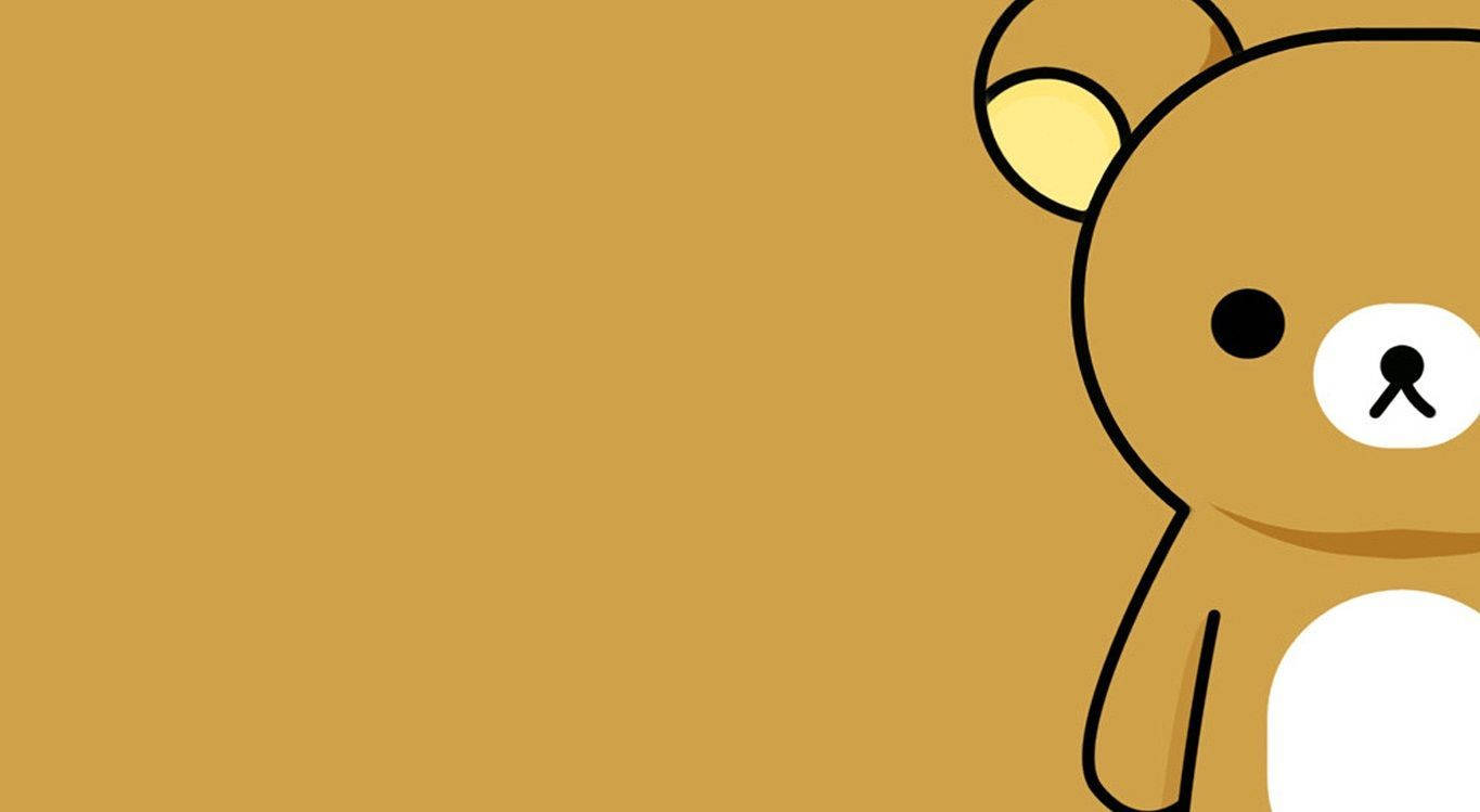 Teddy Bear, white belly, yellow ears, HD Desktop Wallpaper